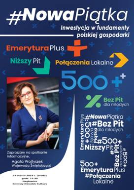 Plakat  - Spotkanie z Wojewod�-27.03.2019r
